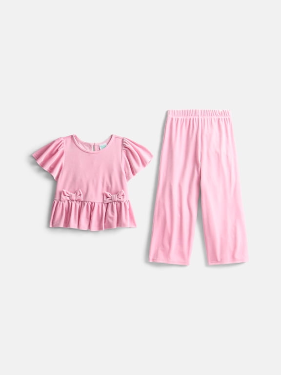 Toddler Girls Top and Pants Party Set, 2-Piece, Sizes 12M-5T