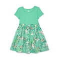 thumbnail image 1 of Wonder Nation Toddler Girls Poplin Dress, Sizes 12M-5T, 1 of 3
