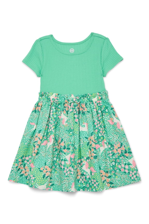 Toddler Girls Poplin Dress, Sizes 12M-5T