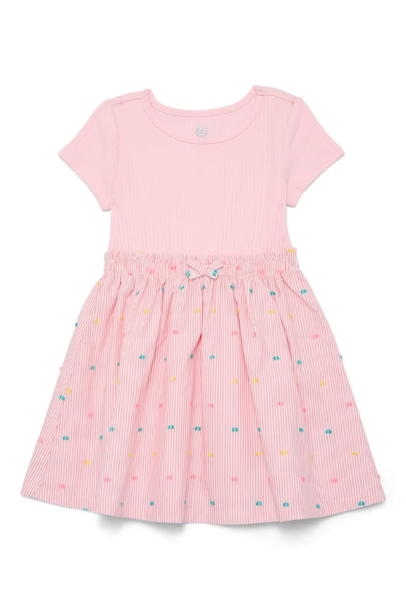 Toddler Girls Poplin Dress, Sizes 12M-5T
