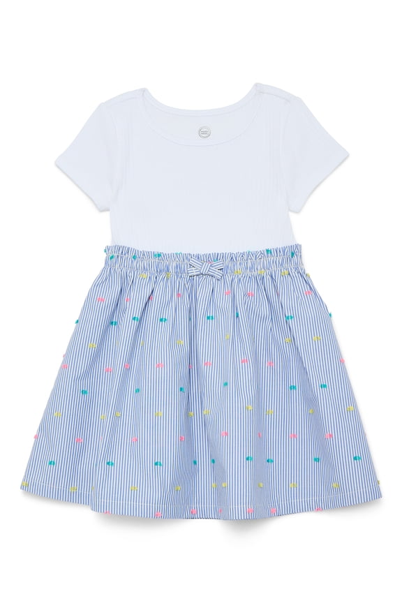 Toddler Girls Poplin Dress, Sizes 12M-5T