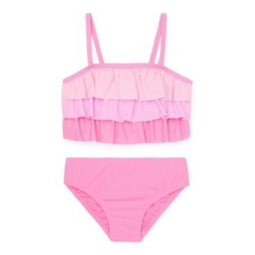 Wonder Nation Toddler Girl Ruffle Tankini, Two-Piece, Sizes 12M-5T