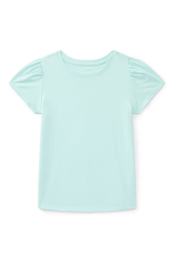Toddler Girls Tee with Puff Sleeves, Sizes 18M-5T