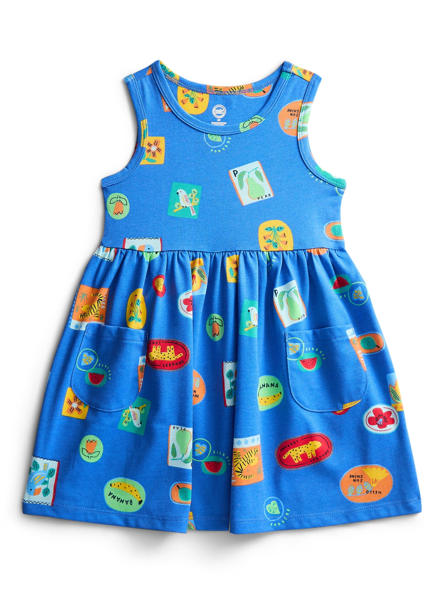 Wonder Nation Toddler Girl Sleeveless Play Dress, Multiple Prints, Sizes 18M–5T