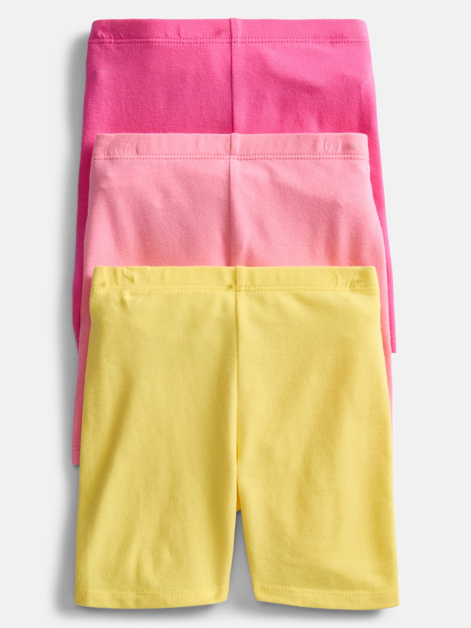 Wonder Nation Toddler Girls Essential Bike Shorts, 3-Pack, Sizes 18M-5T