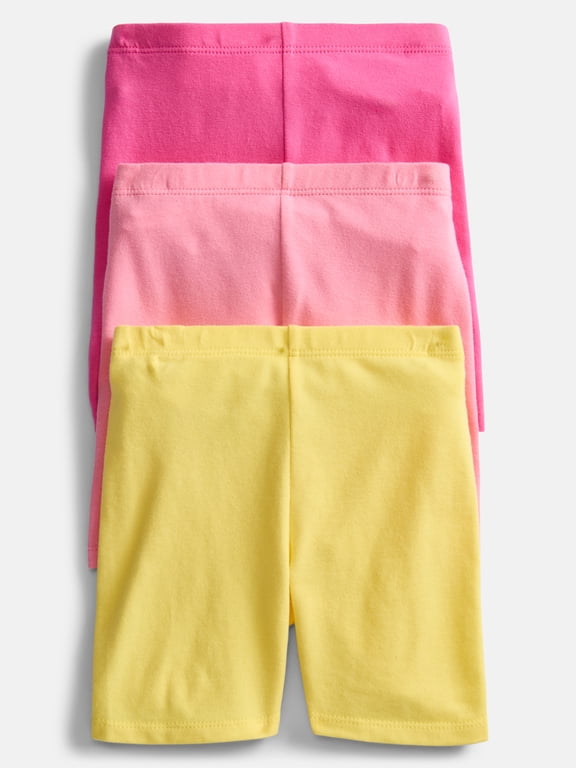 Toddler Girls Bike Shorts, 3-Pack, Sizes 18M-5T