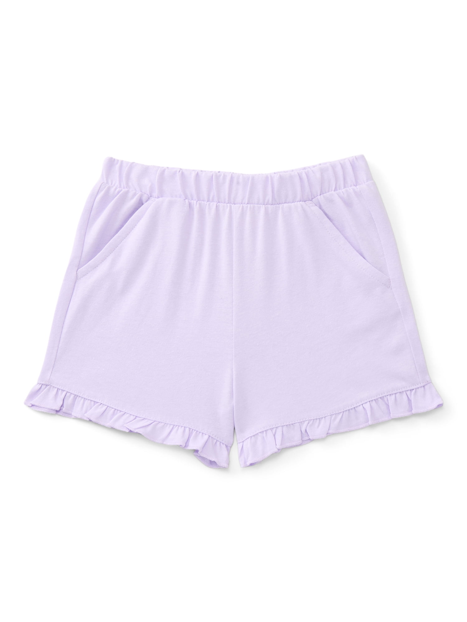 Wonder Nation Toddler Girls Ruffle Shorts, Sizes 18M-5T