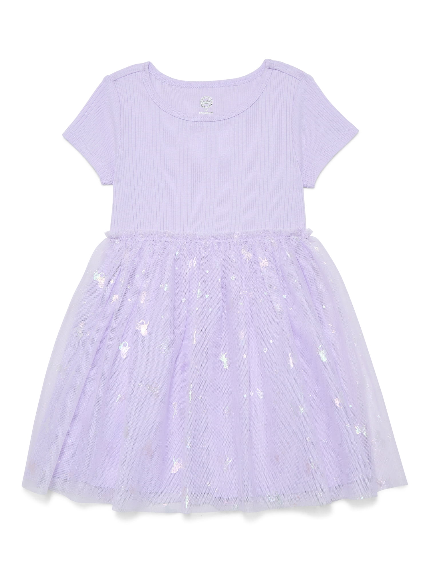 Wonder Nation Toddler Girls Tutu Dress, Sizes 12M-5T