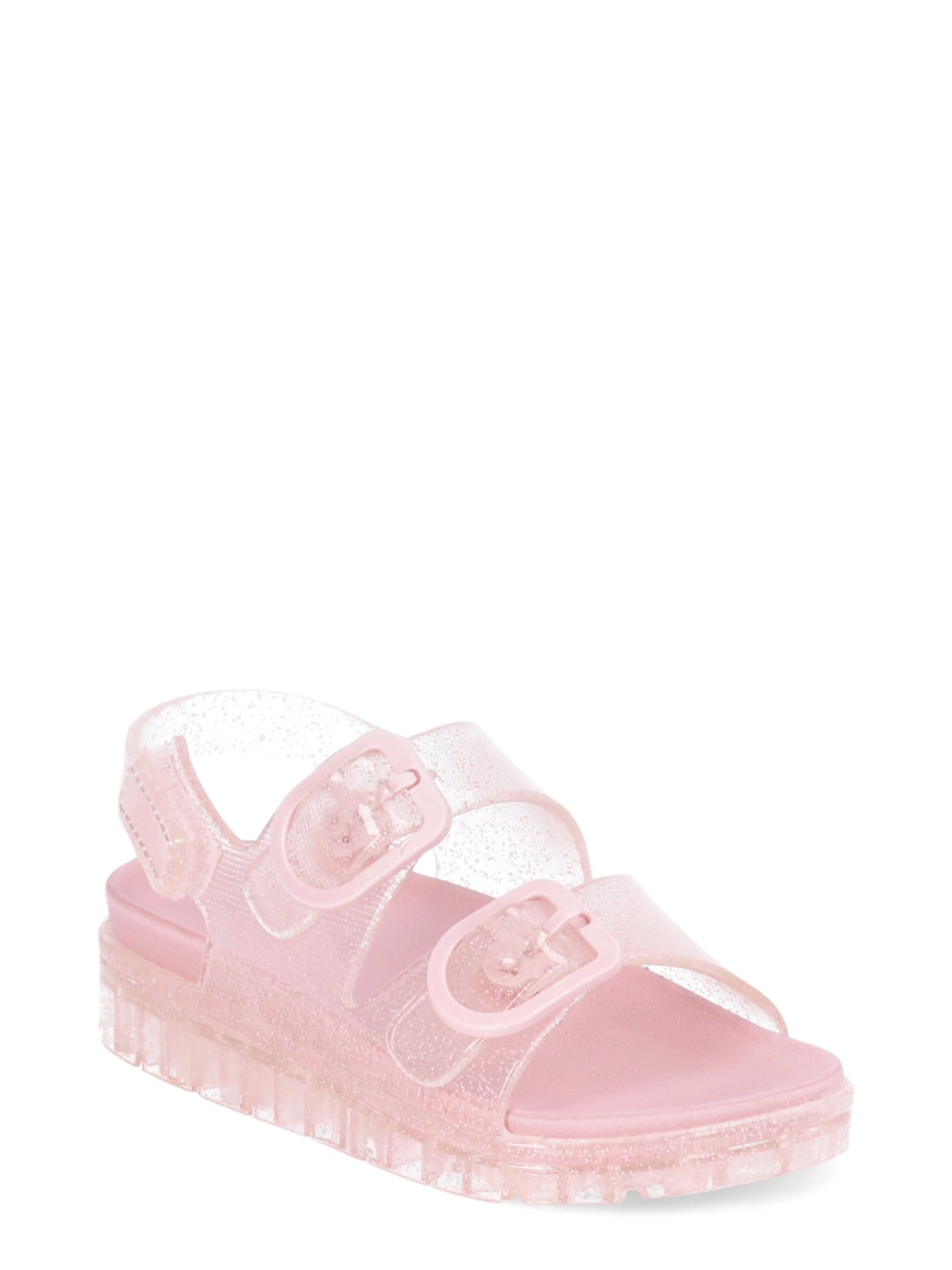 Wonder Nation Toddler Girl Two Buckle Jelly Sandals
