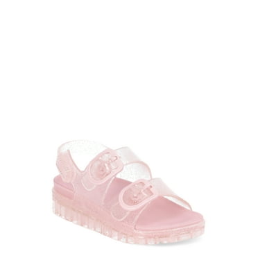 Wonder Nation Toddler Girl Two Buckle Jelly Sandals