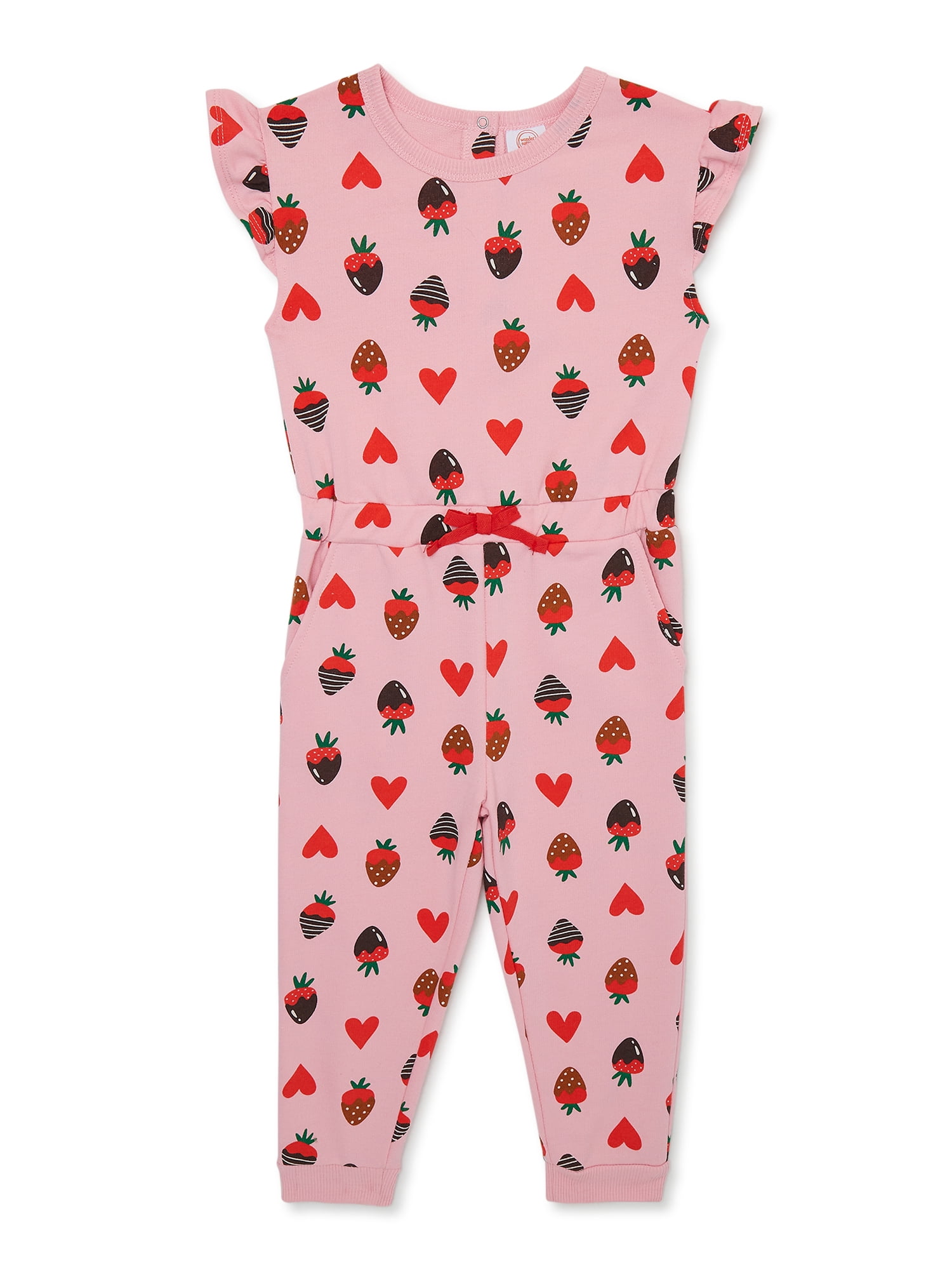 Wonder Nation Toddler Girl Valentine Romper, Sizes 2T-5T - Walmart.com