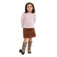 thumbnail image 1 of Wonder Nation Toddler Girl Waffle Knit Top and Corduroy Skirt Set, 2-Piece, Sizes 12M-5T, 1 of 10