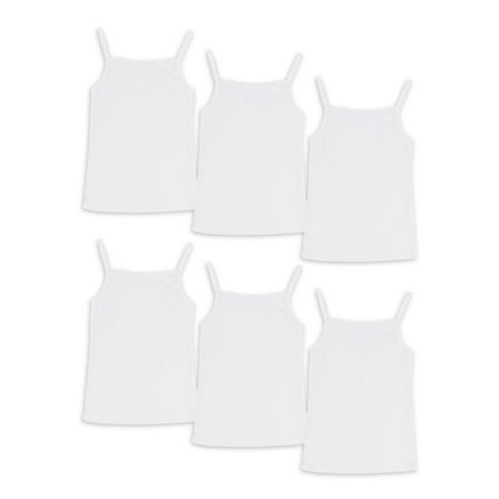 Wonder Nation Toddler Girl's Cami Tank Top, 6-Pack, Sizes 2T-5T