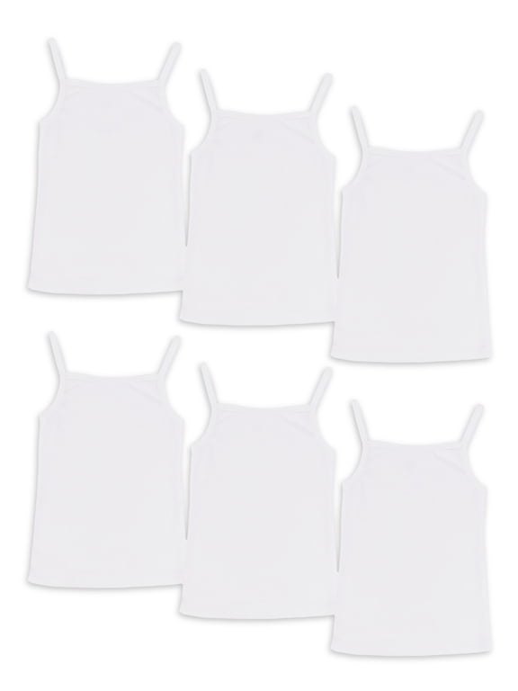 Toddler Girl's Cami Tank Top, 6-Pack, Sizes 2T-5T