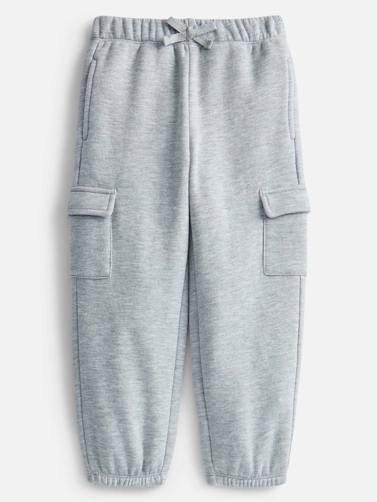 Wonder Nation Toddler Girls Fleece Cargo Jogger Sweatpants, Sizes 12M-5T