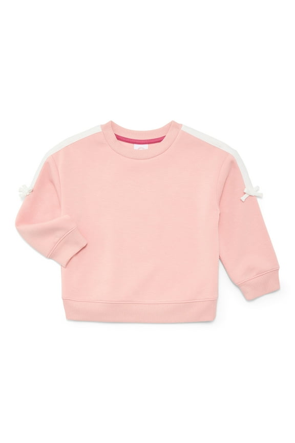 Toddler Girls Crewneck Pullover with Bows, Sizes 12M-5T