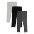 thumbnail image 1 of Wonder Nation Toddler Girl's Full-Length Knit Leggings, 3-Pack, Sizes 2T-5T, 1 of 12