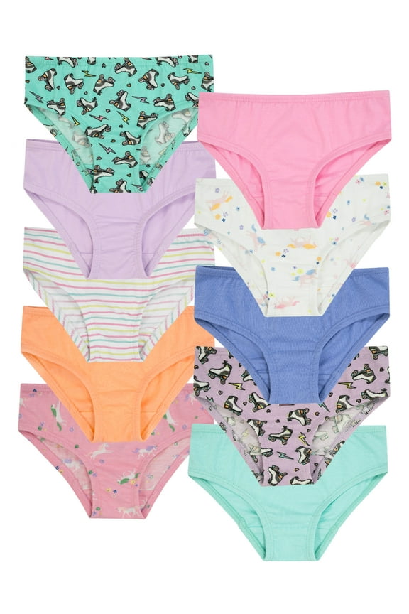 Toddler Girl's Hipster Underwear, 10-Pack, Sizes 4T-5T