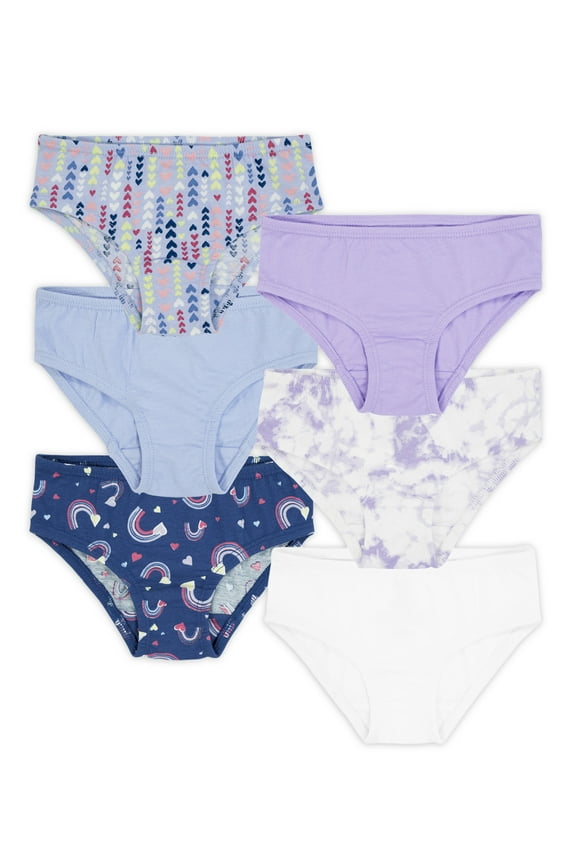 Toddler Girl's Hipster Underwear, 6-Pack, Sizes 4T-5T