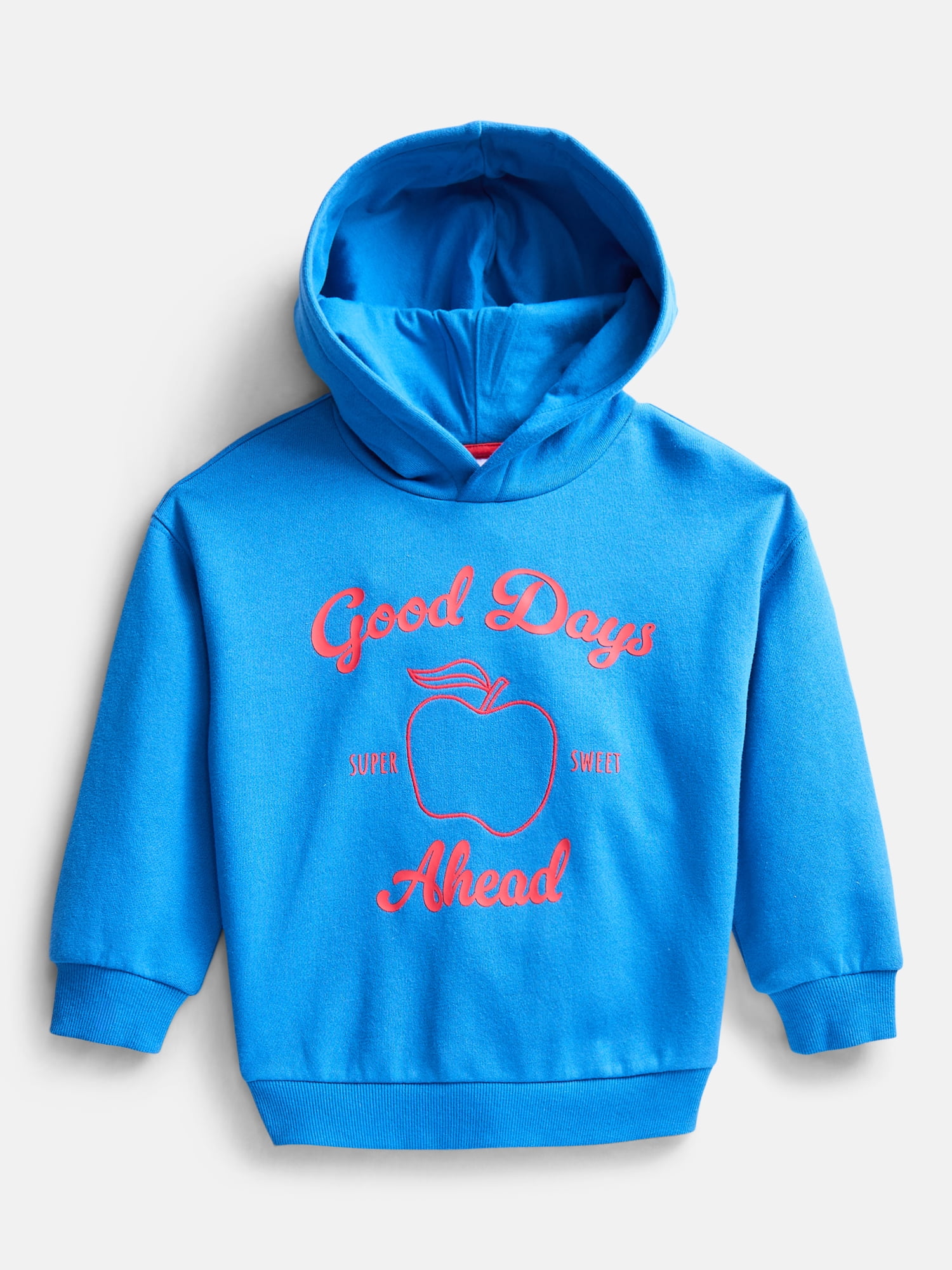 Wonder Nation Toddler Girls Graphic Hoodie with Long Sleeves, Sizes 12M-5T