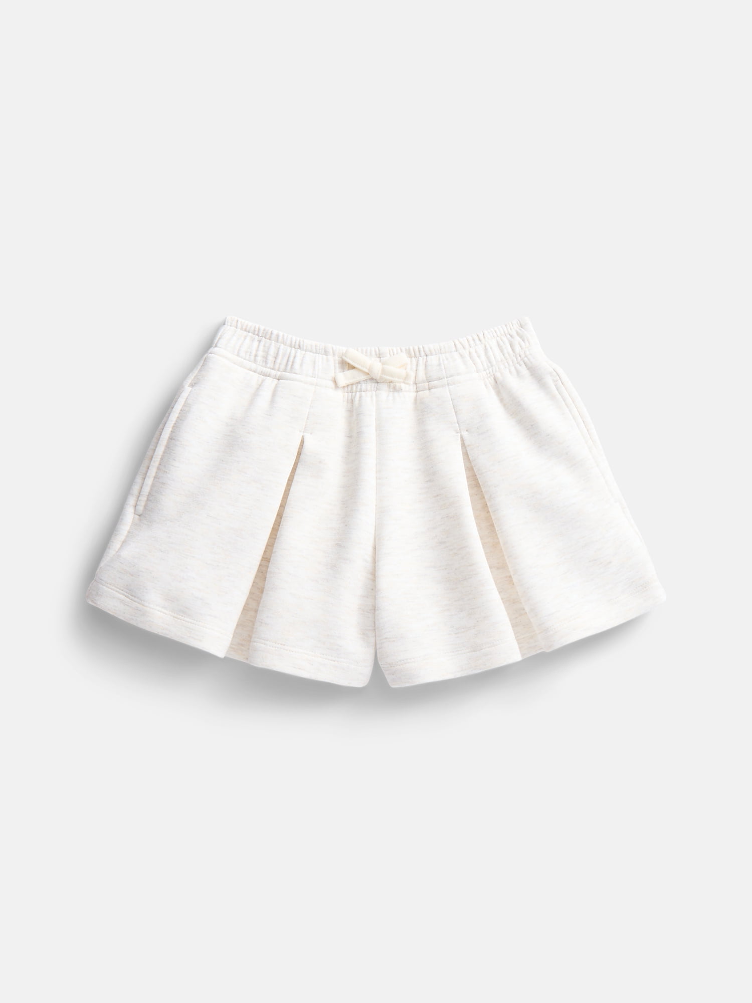 Wonder Nation Toddler Girls Athletic Pleated Shorts with Bow, Sizes 12M-5T
