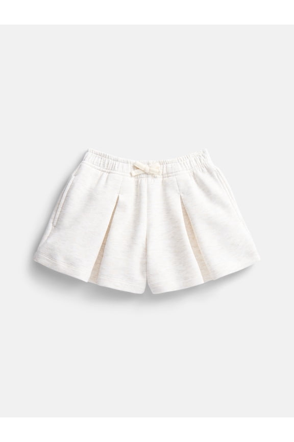 Toddler Girls Athletic Pleated Shorts with Bow, Sizes 12M-5T