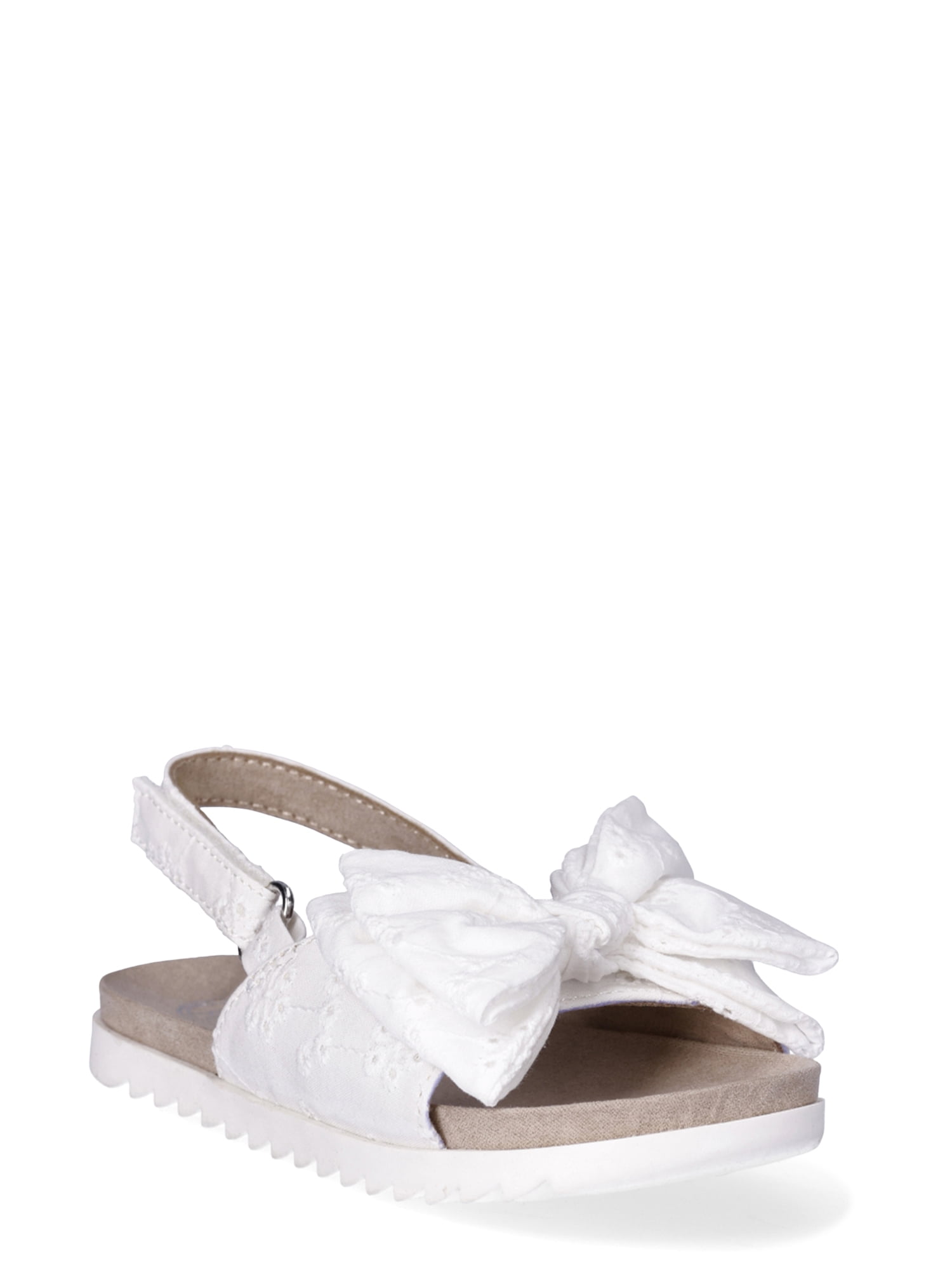Wonder Nation Toddler Girls Bow Sandals, Sizes 712