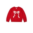 thumbnail image 1 of Wonder Nation Toddler Girls Holiday Fair Isle Sweater, Sizes 12M-5T, 1 of 6