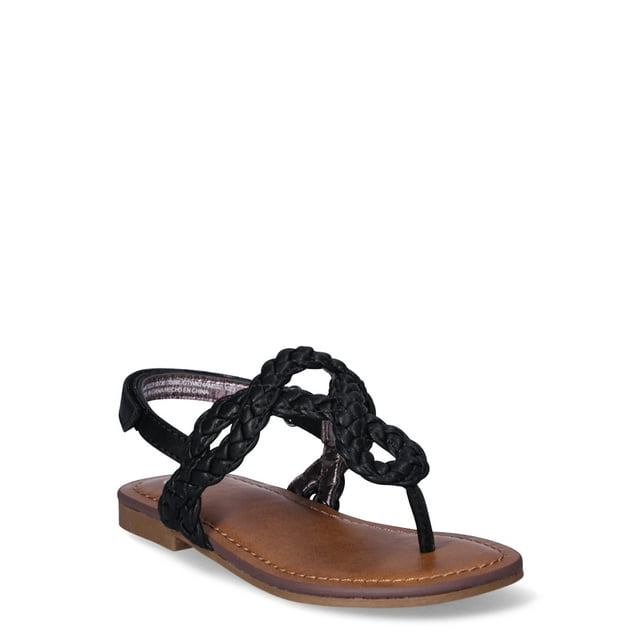 Wonder Nation Toddler Girls' Braided Sandals