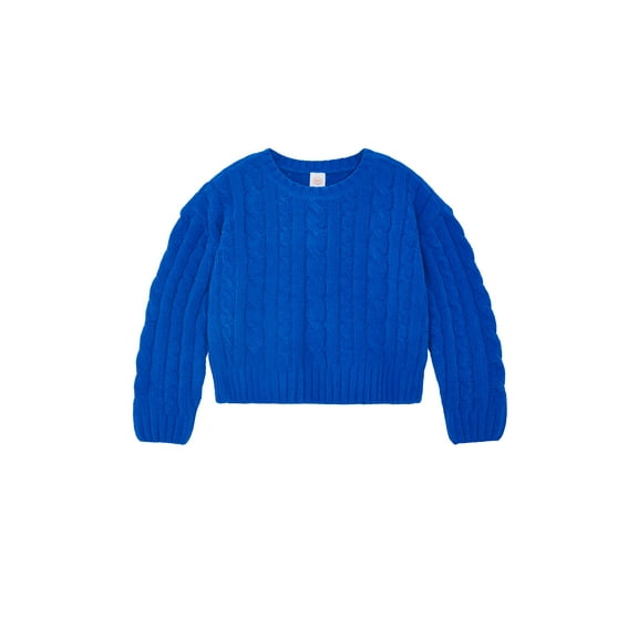 Wonder Nation Toddler Girls Cable Knit Sweater, Sizes 12M-5T