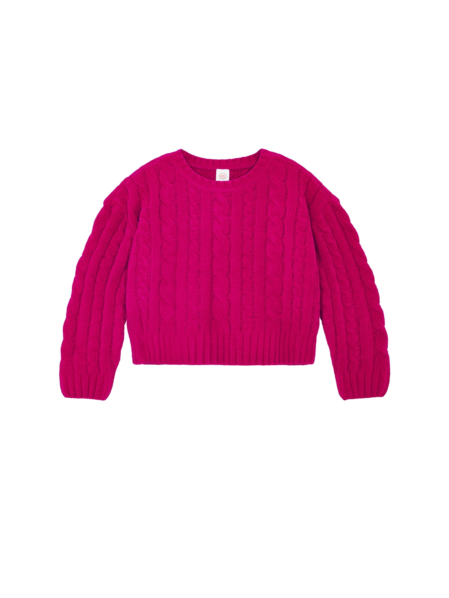 Wonder Nation Toddler Girls Cable Knit Sweater, Sizes 12M-5T