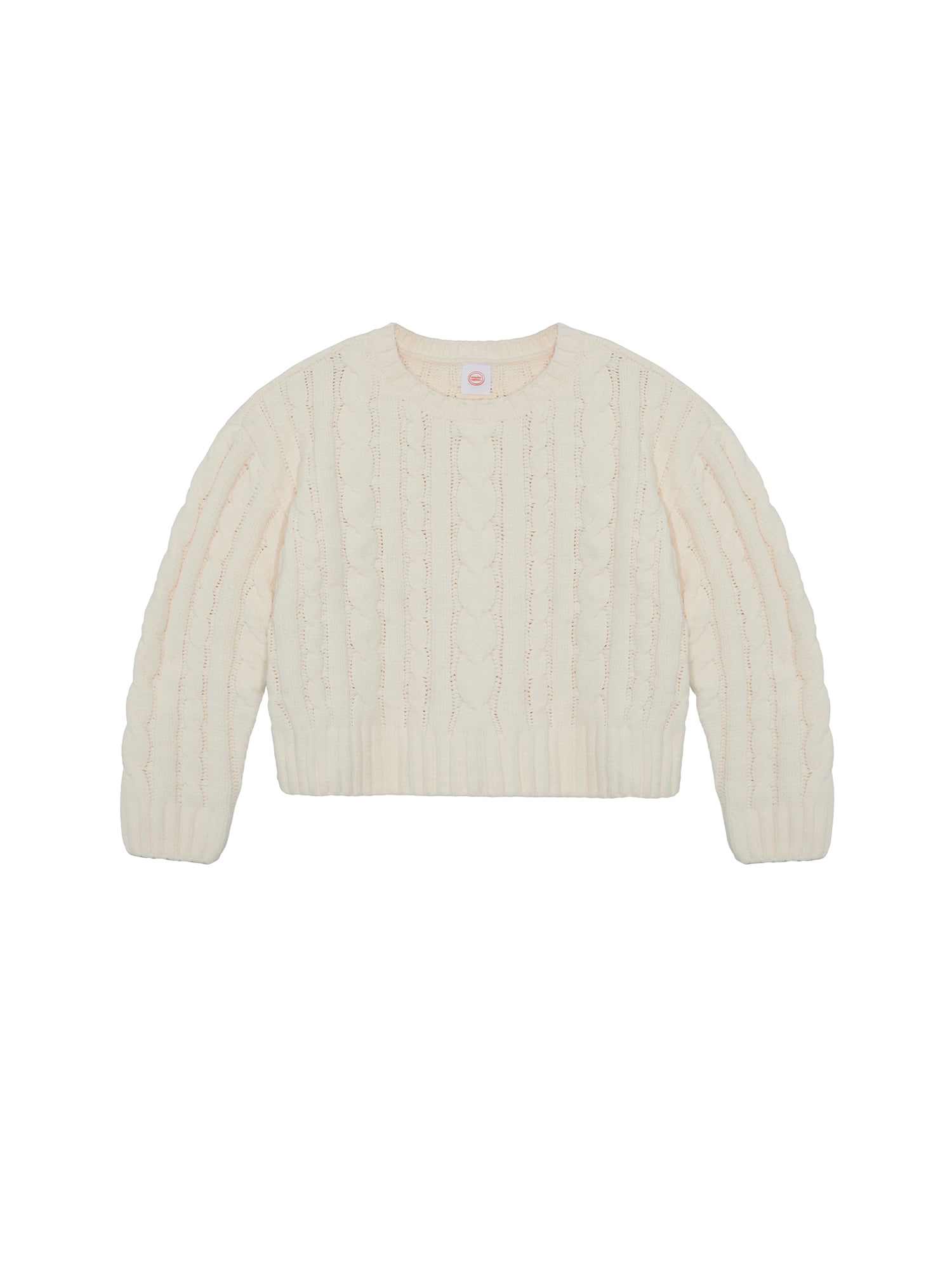 Wonder Nation Toddler Girls Cable Knit Sweater, Sizes 12M-5T