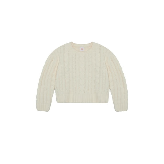 Wonder Nation Toddler Girls Cable Knit Sweater, Sizes 12M-5T