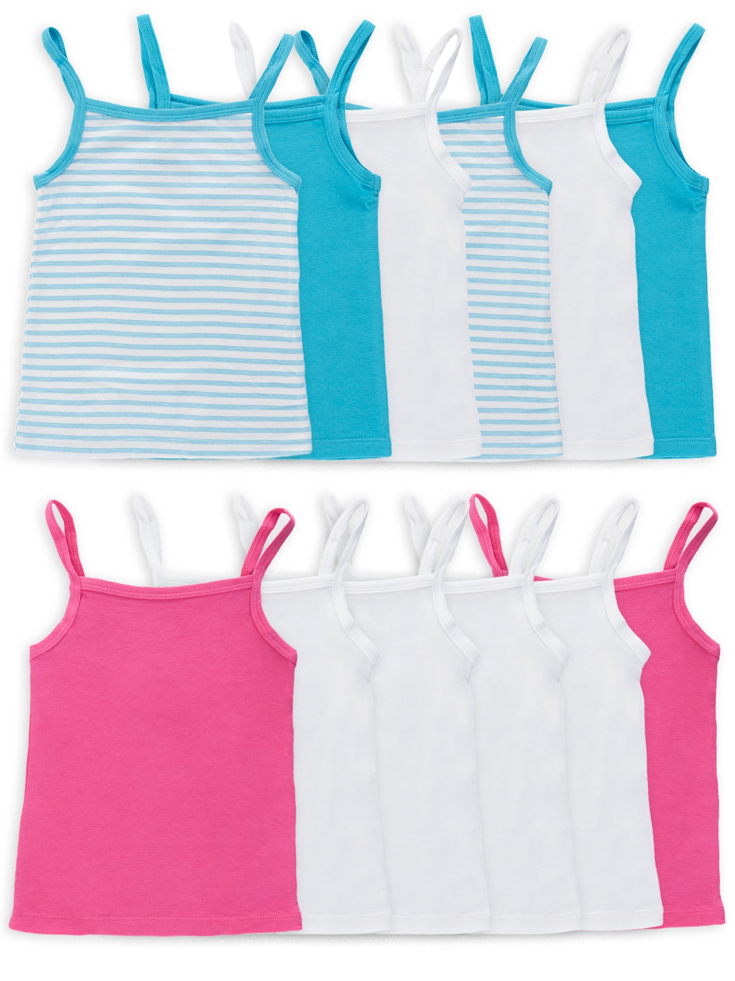 Wonder Nation Toddler Girls' Cami Undershirts, 12-Pack 