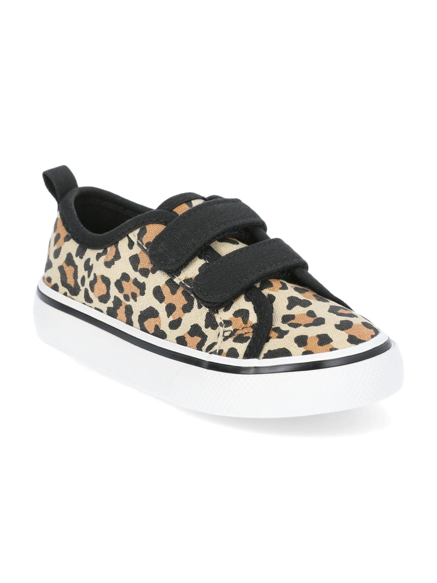 Wonder Nation Toddler Girl Canvas Skate Sneakers with Adjustable