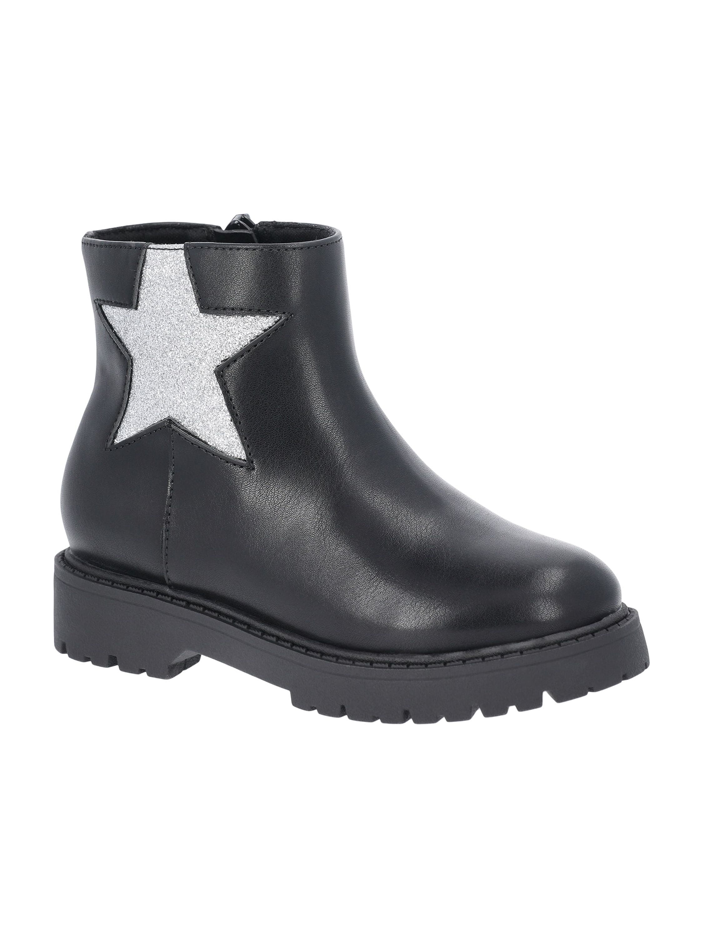 Wonder Nation Toddler and Girls Glitter Star Chelsea Boots
