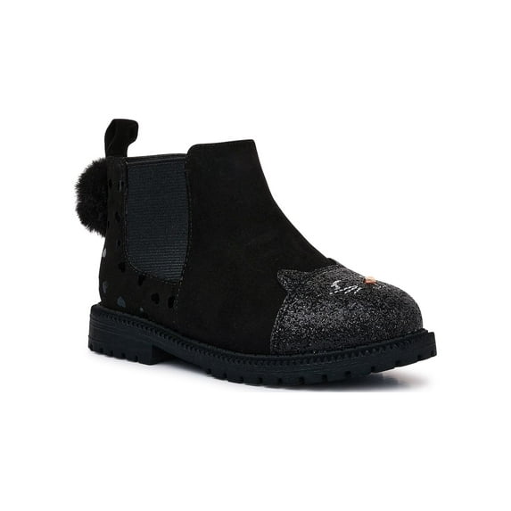 Wonder Nation Toddler Girls Chelsea Critter Boots, Sizes 7-12
