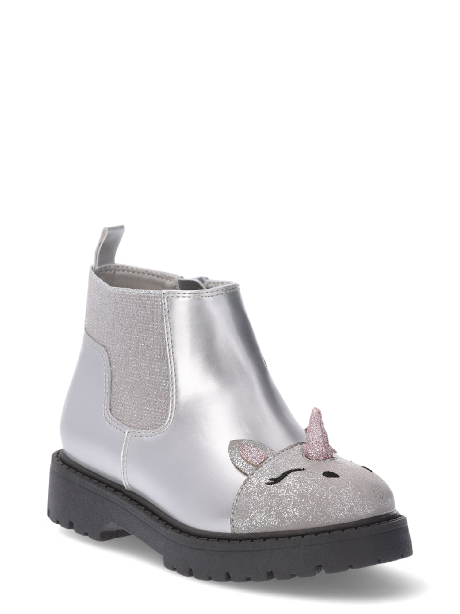 Wonder Nation Toddler Girls Chelsea Critter Boots Comfort