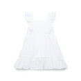 thumbnail image 1 of Wonder Nation Toddler Girls' Cotton Eyelet Dress with Flutter Sleeves, Sizes 12M-5T, 1 of 3