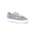 thumbnail image 1 of Wonder Nation Toddler Girls Denim Low Court Sneakers with Patches, 1 of 5