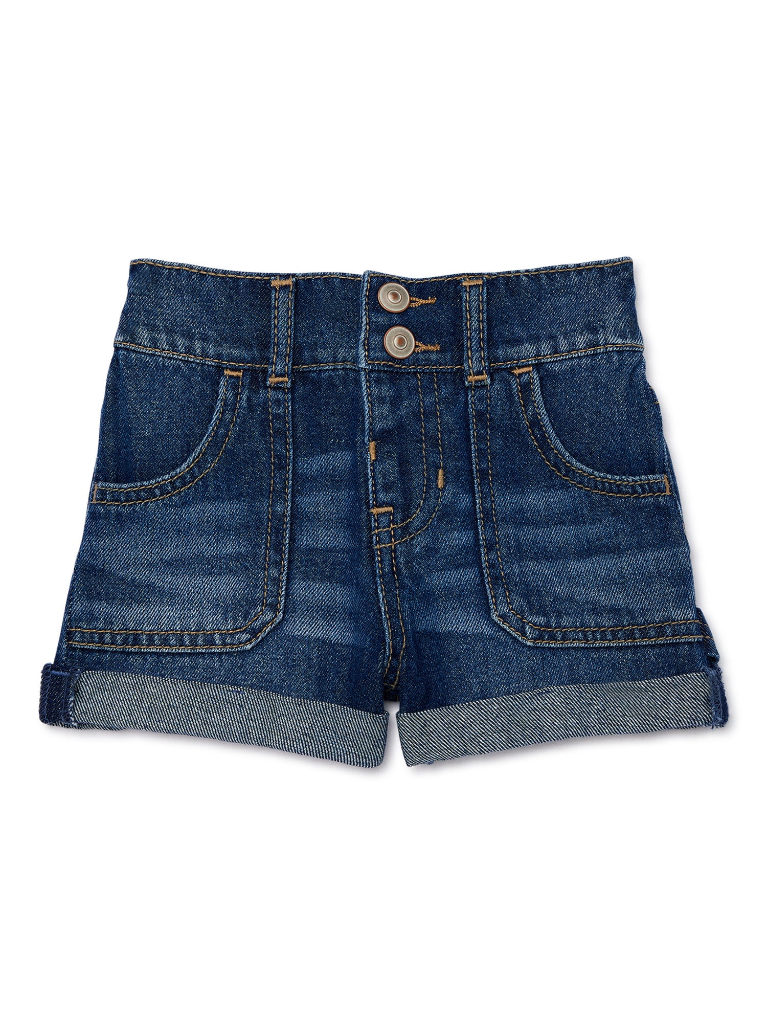 Wonder Nation Toddler Girls Denim Shorts, 12M-5T, 100
