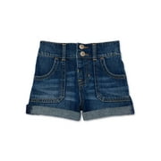 Wonder Nation Toddler Girls Denim Shorts, 12 Months-5T