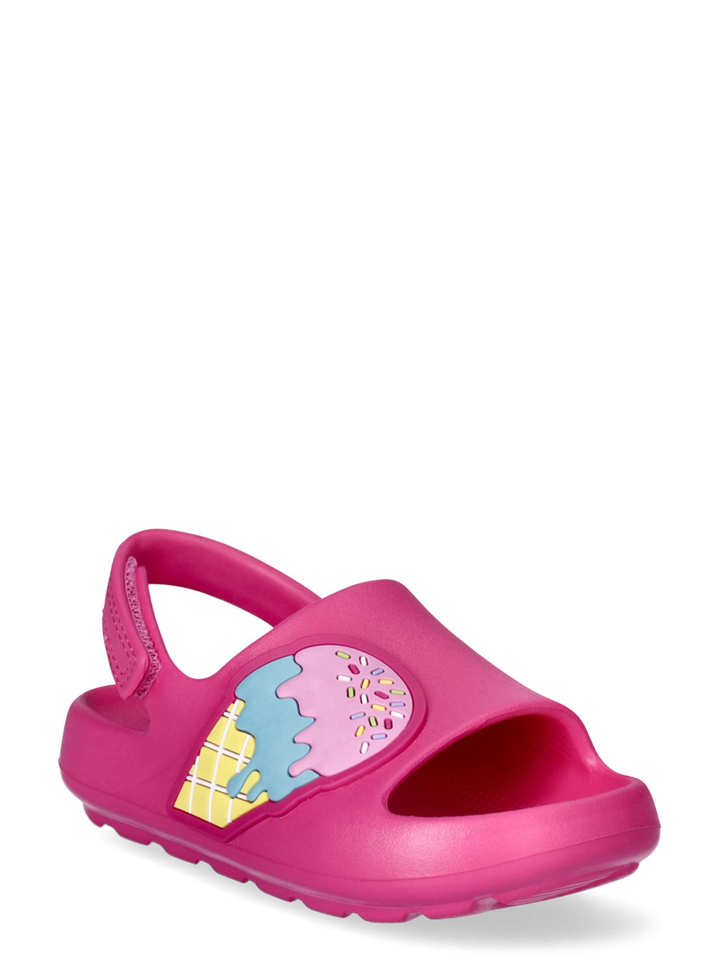 Wonder Nation Toddler Girls Eva Slide Sandals, Sizes 5/6-11/12 ...