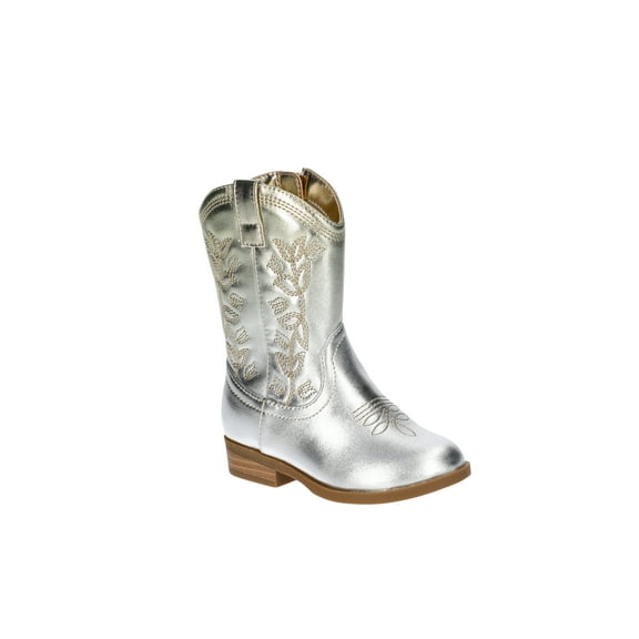 Wonder Nation Toddler and Girls' Metallic Ombre Western Cowgirl Boots