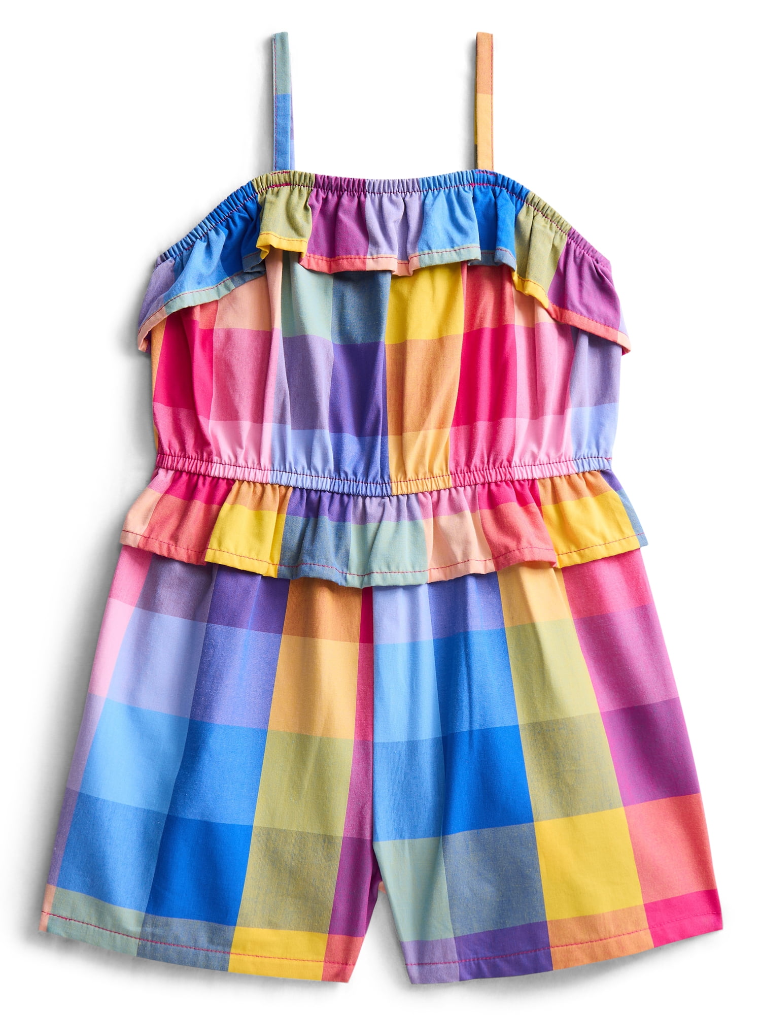 Wonder Nation Toddler Girls Printed Fashion Romper, Sizes 12M-5T