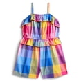 thumbnail image 1 of Wonder Nation Toddler Girls Printed Fashion Romper, Sizes 12M-5T, 1 of 3