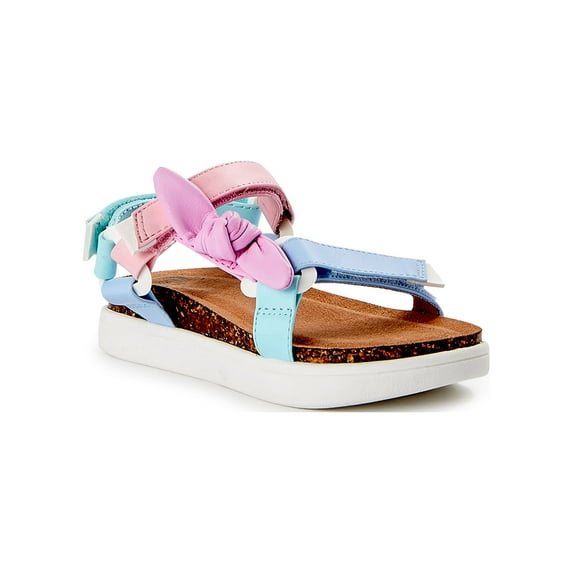 Wonder Nation Toddler Girls Floral Flatform Sandals, Sizes 7-12