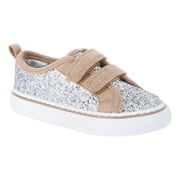 Wonder Nation Toddler Girls Glitter Two Strap Skate Sneakers