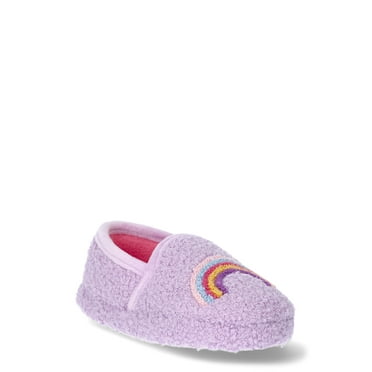 Wonder Nation Toddler Girls Icon Slippers, Sizes 5/6-11/12