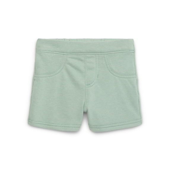 Wonder Nation Toddler Girls Knit Shorts, 2” Inseam, Sizes 12M-5T